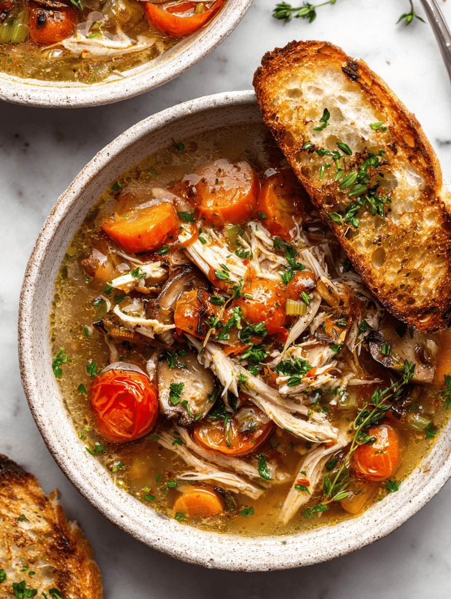 Reviving Old Bones: An Unusual Take on Chicken Soup with a Bit of Charred Charm