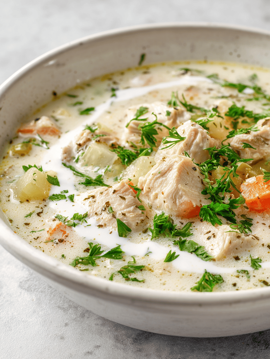 Creamy Chicken Soup: A Cozy, Rustic Elixir for Chilly Days