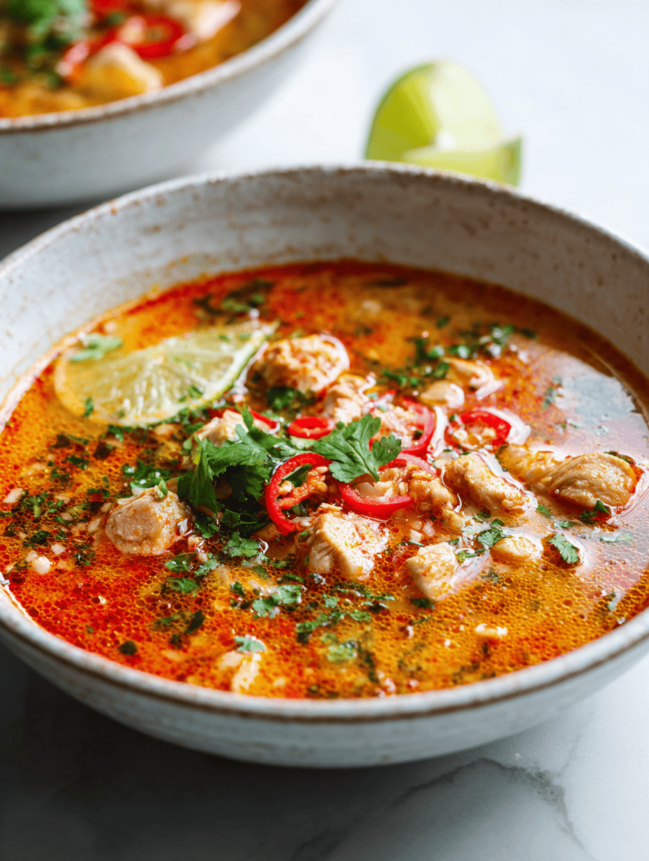 spicy chicken soup recipe